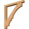 Ekena Millwork Balboa Block Smooth Bracket w/ Offset Brace, Western Red Cedar, 5 1/2"W x 46"D x 46"H BKT0604X46X46BOA05SWR - alternate 1